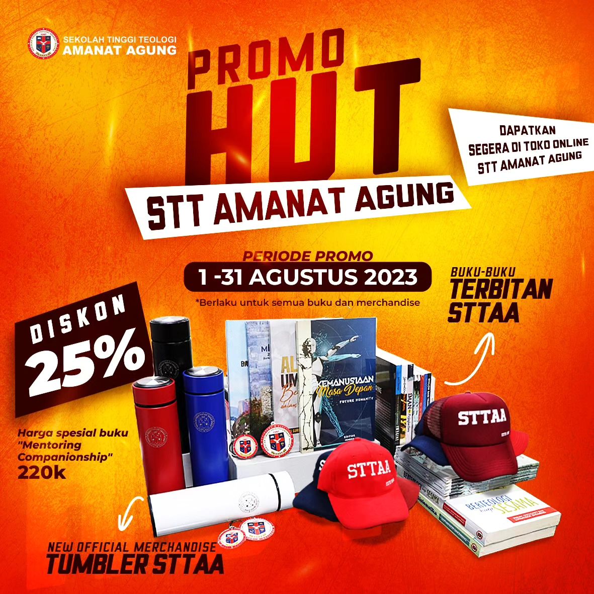 Promo Diskon Dalam Rangka HUT STT Amanat Agung Ke 26